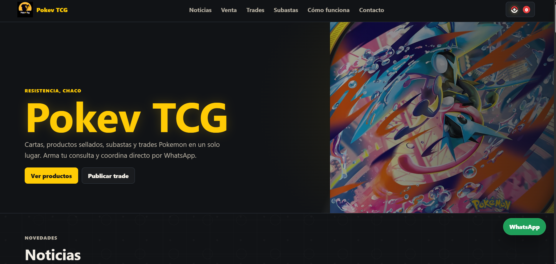 Screenshot de Pokev TCG